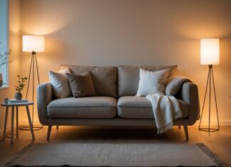 Sådan skaber du den perfekte hyggekrog med en 2-personers sofa og standerlamper