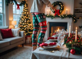 Sådan skaber du den perfekte julefest med stilfulde juleleggings og juleborddækning