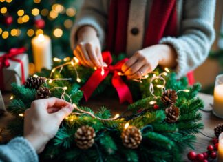 Sådan skaber du den perfekte julekrans med lys til jul