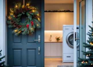 Sådan skaber du den perfekte julekrans til døren og vælger det rette tørreskab til hjemmet