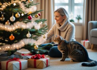 Sådan skaber du den perfekte julestemning for både katte og juletræer