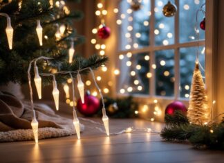 Sådan skaber du den perfekte julestemning med istapper lyskæde til juledekorationer