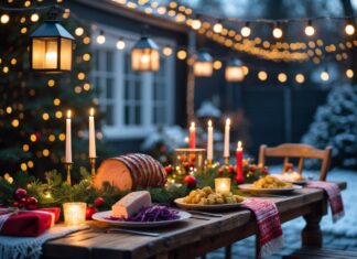 Sådan skaber du den perfekte julestemning med udendørs belysning og traditionel dansk julemiddag
