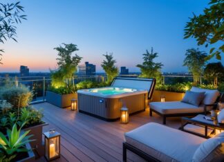 Sådan skaber du den perfekte oase med tagterrasse og udendørs spa til haven