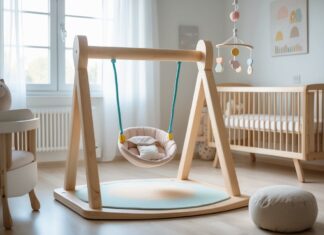 Sådan skaber du det perfekte legeområde med gyngestativ og babyuro til børneværelset