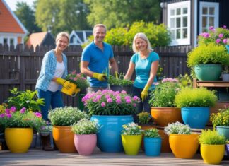 Sådan skaber du en farverig have med plantekrukker i Svendborg