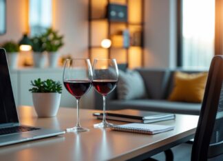 Sådan skaber du en hyggelig atmosfære med rødvinsglas til kontoret
