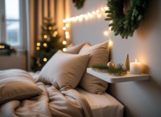 Sådan skaber du en hyggelig julestemning i soveværelset med et væghængt sengebord