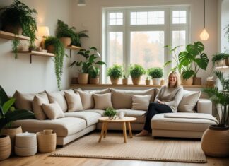 Sådan skaber du en hyggelig stue med u-sofaer og smukke potter