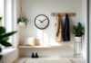 Sådan skaber du en stilfuld entré med knagerækker og ur til væg online