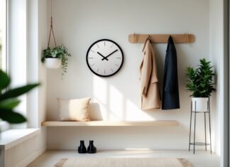 Sådan skaber du en stilfuld entré med knagerækker og ur til væg online