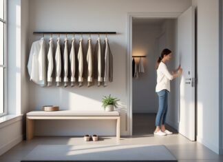 Sådan skaber du en stilfuld entré med skjorteholder og entrebænk