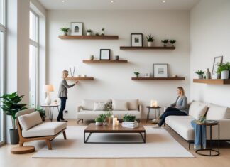 Sådan skaber du en stilfuld stue med loungeborde og svævehylder til stuen