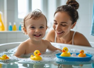Sådan skaber du en tryg og sjov badeoplevelse for dit barn