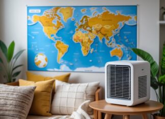 Sådan skaber du et behageligt hjemmemiljø med verdenskort og mini aircondition til hjemmet