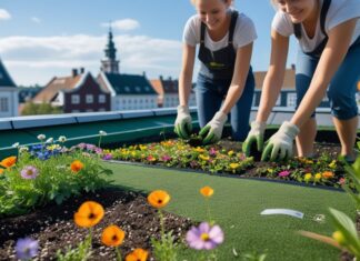 Sådan skaber du et grønt tag i Ebeltoft med blomsterfrø