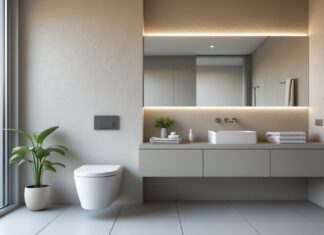 Sådan skaber du et moderne badeværelse med strukturmaling og indbygningstoiletter