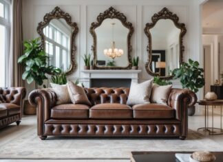 Sådan skaber du et stilfuldt hjem med spejle og chesterfield sofaer