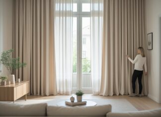 Sådan skaber du harmoni i hjemmet med lange gardiner og en lille skænk til hjemmet