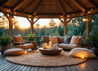 Sådan skaber du hygge i din pavillon med runde tæpper
