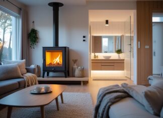 Sådan skaber du hygge i hjemmet med en brændeovn og et nyt badeværelse i Middelfart