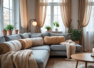Sådan skaber du hygge i hjemmet med gardiner og komfortable pølsepuder