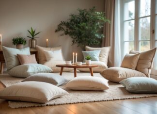 Sådan skaber du hygge i hjemmet med gulvstole og pølsepuder