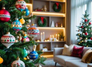 Sådan skaber du julestemning med kreative julekugler og hylder til stuen inspiration