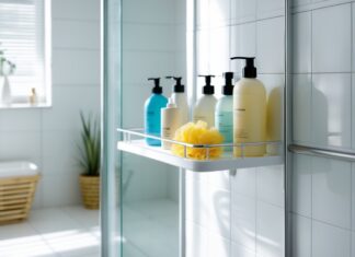 Sådan skaber du orden i hjemmet med en praktisk brusehylde til badeværelset