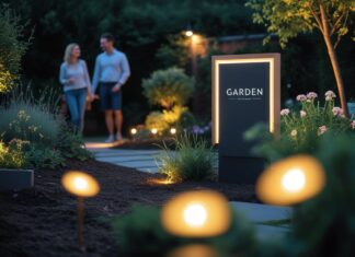 Sådan skaber du stemning i haven med nyt skilt og belysning