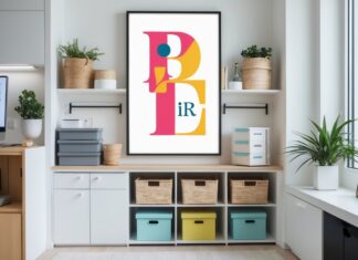 Sådan skaber du stilfuld opbevaring med plakat med bogstaver design