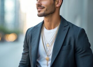 Sådan styler du din herrejakke med halskæder til mænd online