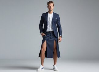 Sådan styler du din nederdel med slids med fede ting til mænd