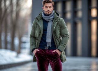 Sådan styler du dine velourbukser med vinterjakker til mænd online