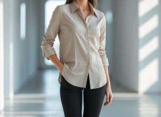 Sådan styler du skjorter med støvler med hæl til damer