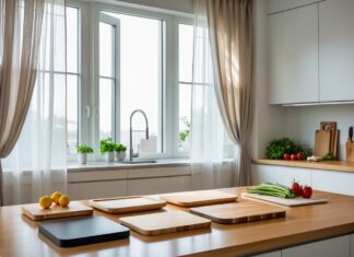Sådan vælger du de bedste forhæng og skærebrætter til dit køkken