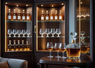 Sådan vælger du de perfekte cognacglas og hjørneskabe til din stue