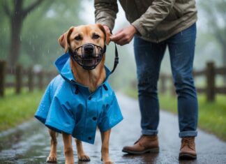 Sådan vælger du den rigtige mundkurv og regndækken til hunde