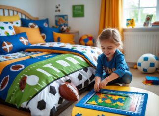 Sådan vælger du det perfekte fodboldsengetøj til dit barn og kombinerer det med børns puslespil