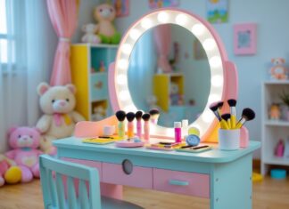 Sådan vælger du det perfekte sminkebord med spejl til børn