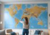 Sådan vælger du det perfekte verdenskort med navne til din væg