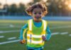 Sikkerhed på banen med løbevest med lys til børn