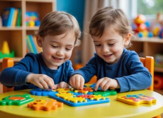 Sjove aktiviteter for tvillinger: opdag puslespil til børn