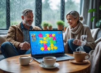 Sjove aktiviteter til regnvejrsdage med puslespil til voksne online