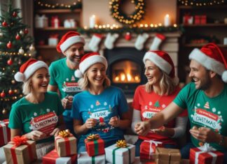 Sjove jule-t-shirts og pakkekalender til voksne ideer