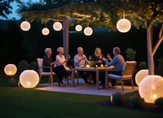 Skab den perfekte stemning til vinoplevelser i haven med lyskugler