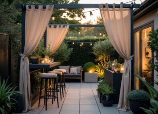 Skab hygge i haven med de rette gardiner og udendørs skænkestol til haven