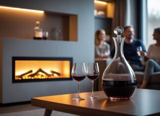 Skab hygge i hjemmet med en elektrisk pejs og en vinkaraffel til hjemmet