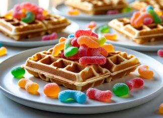 Søde vaffelkreationer med et twist af surt slik