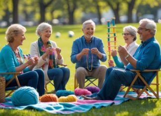 Strikkepauser med sjove udendørsspil